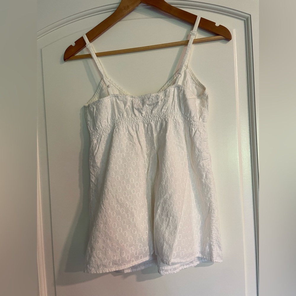 GAP 1969 Limited Edition White Eyelet Cotton Tank - Picture 4 of 7